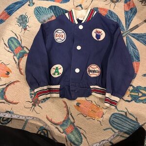 60s  MLB Team Patch Jacket featuring 8 team patches toddler